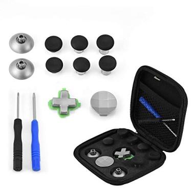 Imagem de Kit de acessórios de controle para PS4 / para One, kits de peças de substituição 12 em 1 Botões de tampa de alavanca para PS4 / para One Controller