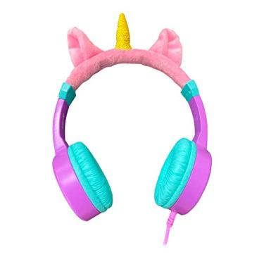 Imagem de Headphone Fone De Ouvido Unicórnio Com Orelhas Para Criança