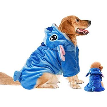Imagem de Fantasia de cachorro, moletom com capuz Gimilife para cães, fantasia de Halloween para animais de estimação, fantasia de pijama para animais de estimação, fantasias de desenho animado para cães e
