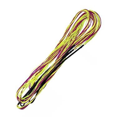 Imagem de DEERACE 16 fios coloridos Flemish Fast Flight Bow String BCY material para arco recurvo laranja roxo verde amarelo 122 cm 137 cm 147 cm 157 cm 167 cm 172 cm 177 cm (AMO Comprimento 167 cm, Roxo, Amarelo)