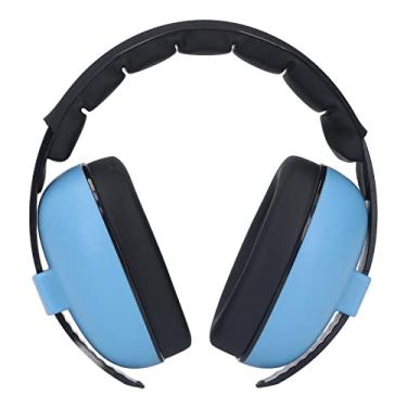 Imagem de Protetor de ouvido de bebê com cancelamento de ruído Fones de ouvido suaves e macios à prova de som para aviões, shows de fogos de artifício, eventos de música ao vivo(Azul)