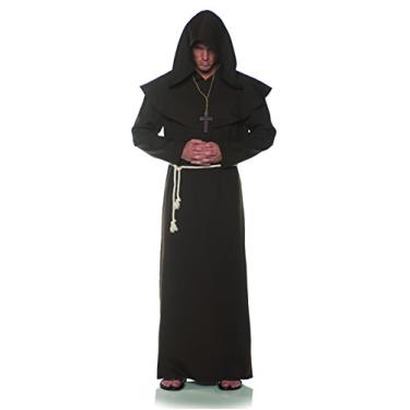 Imagem de UNDERWRAPS Roupão masculino de monge – Marrom, Marrom, One Size