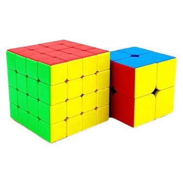 Kit 4 Cubo Mágico 2x2 3x3 4x4 5x5 Profissional Speed em Promoção na  Americanas