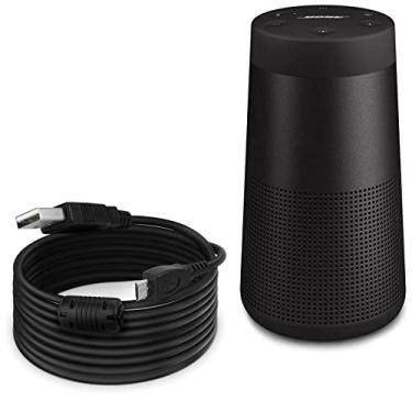 Imagem de Cabo BoxWave compatível com Bose SoundLink Revolve II (cabo da BoxWave) - Cabo DirectSync (4,5 m) Cabo, carregamento extra longo e cabo de sincronização para Bose SoundLink Revolve II - Preto
