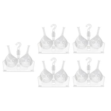 Imagem de WeiLaiKeQi Suporte de exibição de sutiãs de 5 peças multifuncional pendurador de secagem cremalheira portátil para exibição em casa