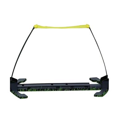 Imagem de Speed Hurdle futebol altura ajustável escadas de agilidade para cães coordenação de salto e treino de pés conjunto multi ferramenta de exercício esportivo, preto, 30 cm