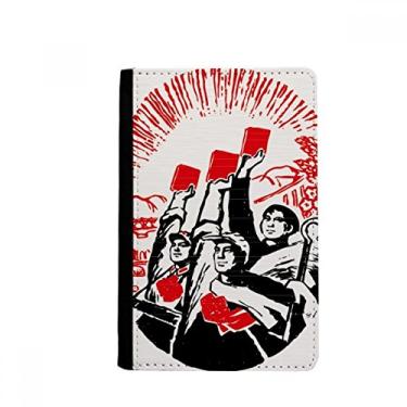 Imagem de Porta-passaporte de água da China Worker Campeasant Soldier Water Notecase Burse Wallet Cover Card Purse, Multicolorido.