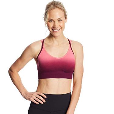 Imagem de C9 Champion Sutiã Cami sem costura Dip Dye, Terracotta Pink/Dark Berry Purple, XP