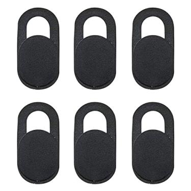 Imagem de Kit 6un Tapa Câmera Tampa Webcam Cover Esconde Bloqueador Capa Privacidade Adesivo Notebook Laptop Compatível com MacBook iMac iPhone Celular Tablet