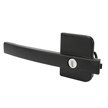 Imagem de Maçaneta de porta externa, maçaneta de porta padrão OEM confiável liga de metal resistente ao desgaste com 2 chaves para carro (esquerda 57731FJ030)