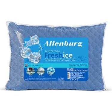 Imagem de Travesseiro Altenburg Fresh Ice De Lado 48X70 Cm Azul 061646