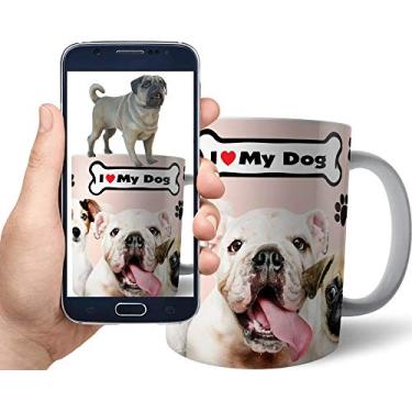 Imagem de Caneca"Pug" - Polímero