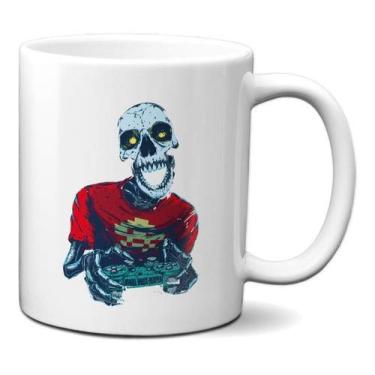 Imagem de Caneca Caveira Game Jogando Nerd Geek Presente Personalizado