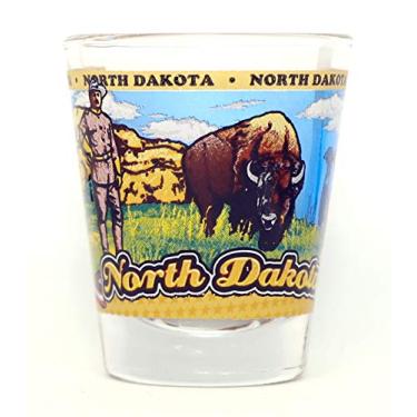Imagem de World By Shotglass Vidro Envolvente North Dakota State Shot Glass 5 x 6 cm 44.36 ml