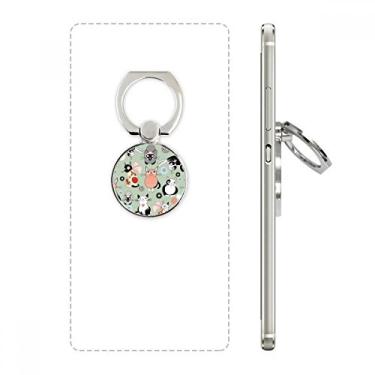 Imagem de Animal Pet Cute Cat Family Suporte de anel de telefone ajustável