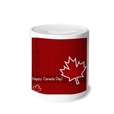 Imagem de DIYthinker Porta-moedas de cerâmica sabor do Canadá Happy Canada Day porta-moedas presente