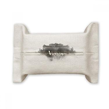 Imagem de Bolsa de linho de algodão com tinta de ponto de referência de Vienna Austria