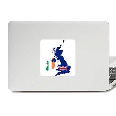 Imagem de Mapa da Grã-Bretanha Bandeira Irlanda País Reino Unido Decalque Vinil Paster Laptop Adesivo Decoração PC