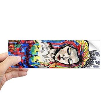 Imagem de DIYthinker Adesivo retangular para janela de notebook com arte abstrata Fade Away