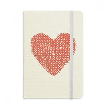 Imagem de Caderno de desenho de coração rosa para dia dos namorados, capa dura oficial, diário clássico