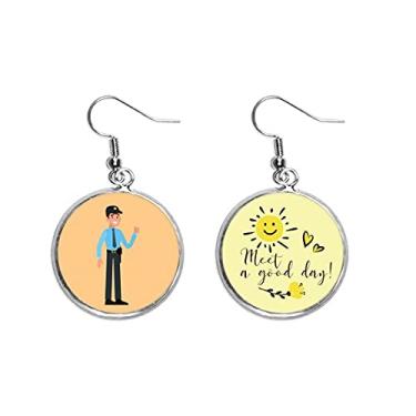 Imagem de Brinco de flor de sol com logística, logística, profissional, joia moderna