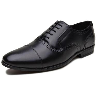 Imagem de Sapato Social Derby Brogue Masculino em Couro Bico Redondo