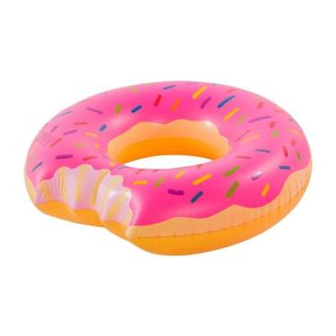 Imagem de Bóia Inflável Donut Rosa Especial Redonda Grande - Bel Fix