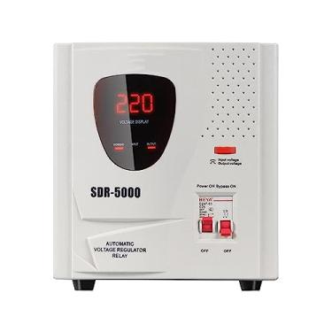 Imagem de Regulador de voltagem, 220V de alta precisão automático monofásico uso doméstico estabilizador de tensão CA protetor regulador de aparelho para aparelhos domésticos instáveis, 5KW