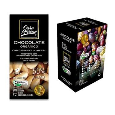 Imagem de Barra De Chocolate Orgânico Com Castanha Do Brasil 50% Cacau 80G - Cai