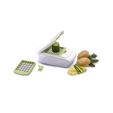 Imagem de Cortador de Legumes Ghidini Daily - Creme/Verde