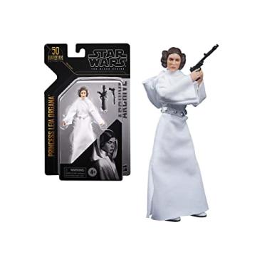 Imagem de Star Wars The Black Series Archive Collection Princess Leia Organa 6-Inch-Scale A New Hope Lucasfilm 50th Anniversary Figure