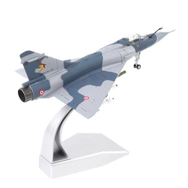 Imagem de NUOTIE Modelo de Avião 1/100 Mirage 2000 da Força Aérea Francesa Fundido em Metal Coleção Militar de Modelos de Avião para Exibir e Presentear