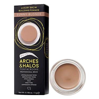 Imagem de Arches & Halos Luxury Brow Building Pomade - Sunny Blonde - Tinting Brow Definer for Sculpting and Shaping Eyebrows - Soft, Smudge-Proof, Silky Texture - Lightweight Cream and Gel Blend - 3 g