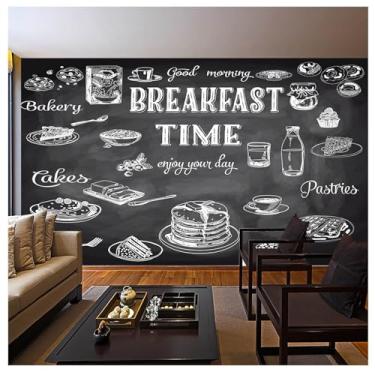 Imagem de TUYIFA Papel de parede 3d pão e leite papel de parede sala de estar quarto TV sofá pintura decorativa fundo mural de parede (138''x100''(350x256 cm), pano de seda)