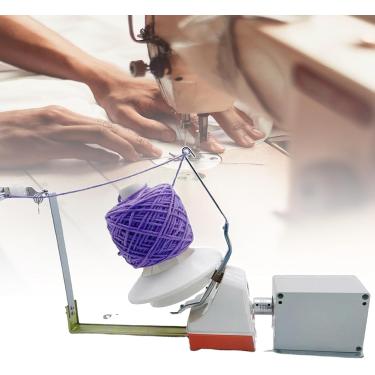 Imagem de Enrolador de fio elétrico, máquina de enrolamento de bola de crochê de tricô automático, pode enrolar bolas de fio de 500g, velocidade ajustável, pode enrolar de maneira uniforme e rápida Ya