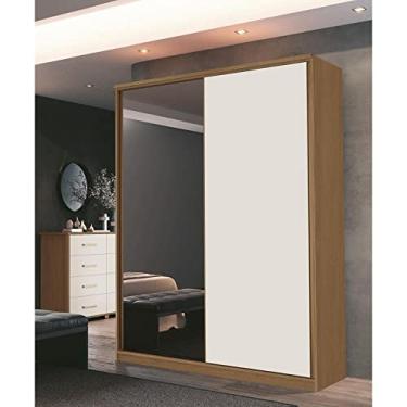 Imagem de Guarda Roupa Solteiro com Espelho 2 Portas 3 Gavetas Spazio Móveis Fazzio