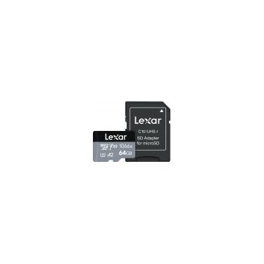 Imagem de Cartão de Memória MicroSDXC Lexar Professional Silver 64GB 1066x UHS-I 160MB/s