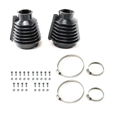 Imagem de Kit de bota de eixo giratório compatível com 1949-1968 VW Beetle Dune Buggies, kit de carros, insetos Baja e Sandrails par - Kit de bota de eixo oscilante dividido preto
