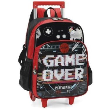 Imagem de Mochila Rodinhas Com Alça Luxcel UP4YOU Game Over Vermelho-Unissex