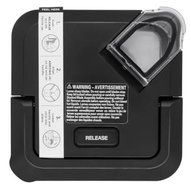 Imagem de WARDFYT Tampa de bloqueio de substituição compatível com liquidificador Ninja 2,041 g XL jarros , substituição mais recente tampa superior quadrada para jarro Ninja 2,041 g BL610 BL710WM