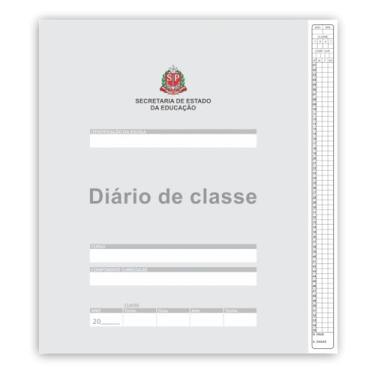 Imagem de Kit 10 Diário De Classe Escolar Caderneta Bimestral São Paulo