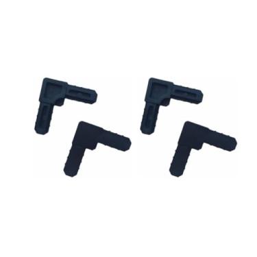 Imagem de Cantoneira Perfil A058 Alumínio Tela Mosquiteira 4 Unidades (Preto)