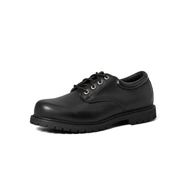 Imagem de Skechers For Work Sapato masculino de algodão com alces antiderrapante, Preto, preto, couro, preto, 11