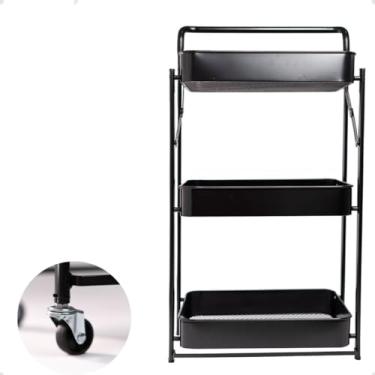 Imagem de Carrinho Multiuso Com Rodinhas Organizador Fruteira Cozinha