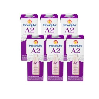 Imagem de Leite Piracanjuba A2A2 Semidesnatado, Garrafa, 6un, 1L, 2% de Gordura, Leite A2A2