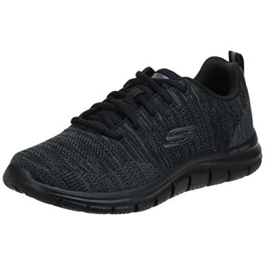 Imagem de Skechers Tênis masculino Oxford com cadarço, Preto/preto, 10