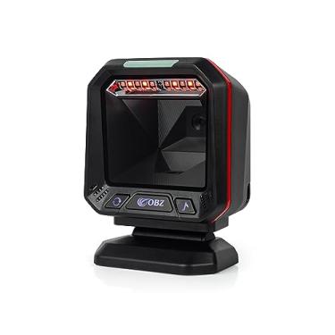 Imagem de OBZ Scanner de código de barras de mesa 2D 1D, scanner de código de barras USB omnidirecional, leitor de código de barras 1D 2D PDF417 com digitalização automática para loja de varejo, supermercado,