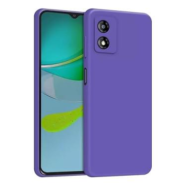 Imagem de Capa Capinha Case Compatível Motorola Moto G54 Silicone Veludo Premium (ROXO)