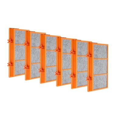 Imagem de Nispira Filtro de ar de carbono ativado HEPA 3 em 1 compatível com purificador de ar Holmes AER1 HAPF30AS-U4R - 3 cm x 25 cm x 11,6 cm, 6 pacotes