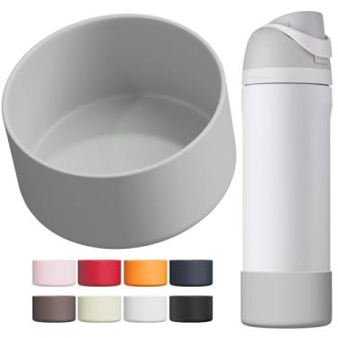 Imagem de Bota de silicone para garrafa de água Owala 1,134 g 947 g 680 g, capa protetora antiderrapante para garrafas de água FreeSip/Twist/Flip, sem BPA, a capa protetora inferior protege as garrafas de água